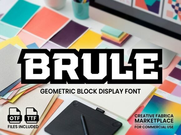 Brule: Command Attention with a Mighty Typeface