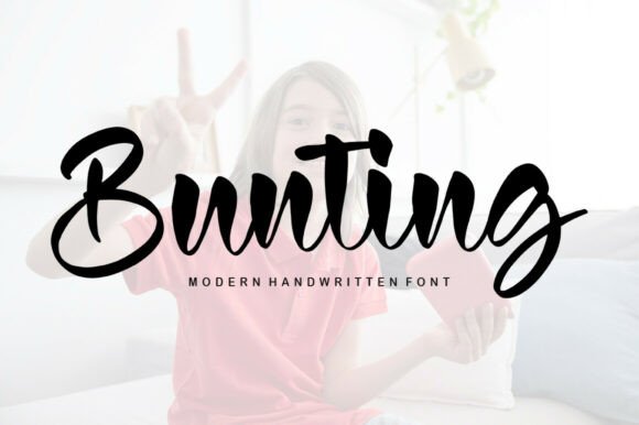 Bunting: A Flowing Handwritten Font for Elegant Designs