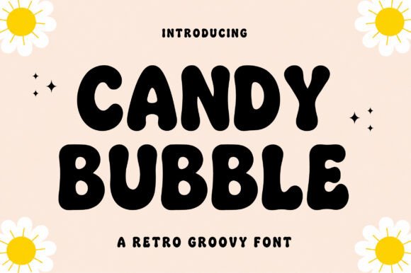 Candy Bubble: A Playful Retro Groovy Font for Creative Projects