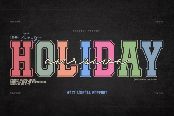 Cursive Holiday: A Font Pairing for Timeless Brand Identity