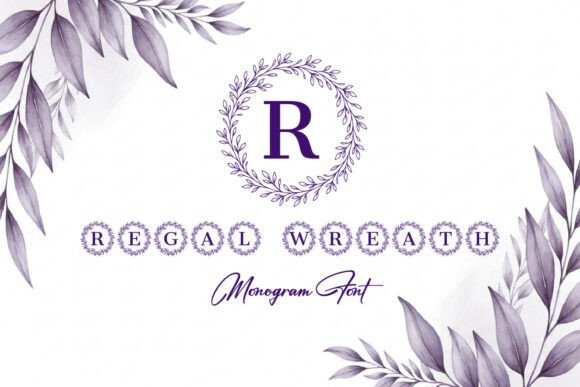Define Prestige with Regal Wreath Monogram