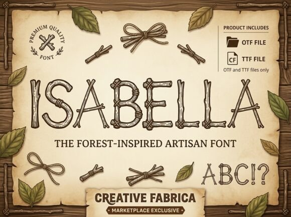 Isabella: A Forest-Inspired Font for Your Rustic Designs