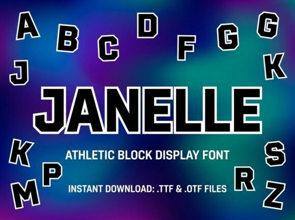 Janelle: The Typeface That Brings Game-Day Energy to Your Brand