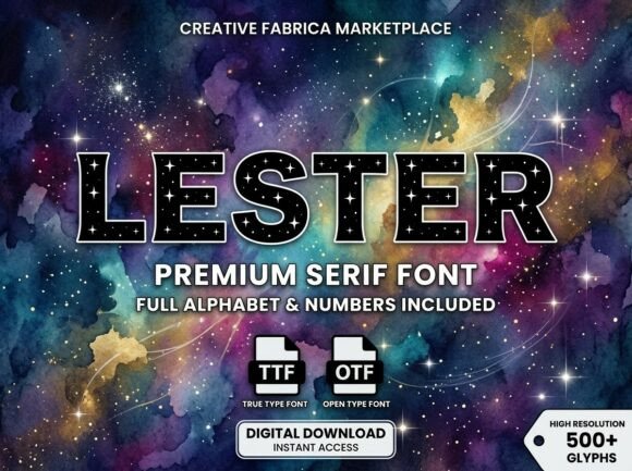 Lester: A Display Font That Commands Attention