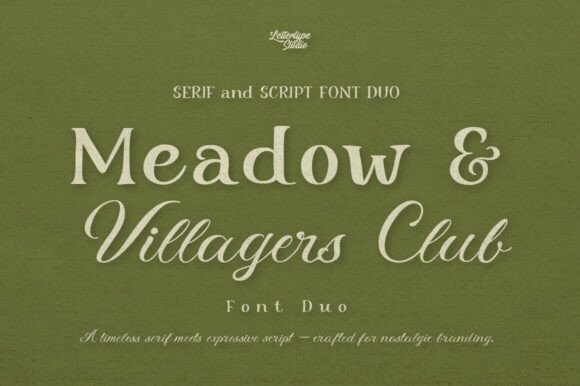 Meadow & Villager Club Duo: A Font Pairing for Timeless Design