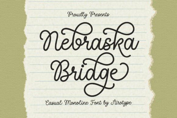 Nebraska Bridge: A Font That Feels Like a Handwritten Note