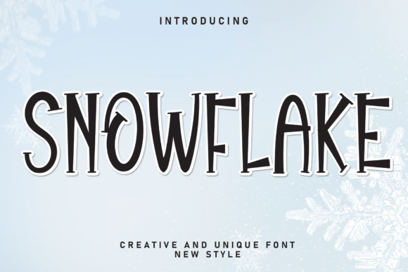 Snowflake: A Handwritten Display Font with Genuine Charm
