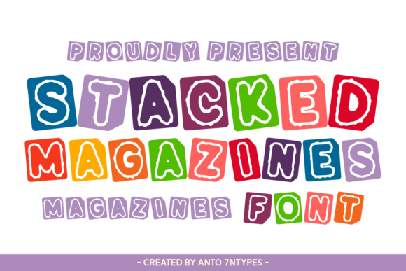 Stacked Magazines: The Display Font with a Ransom Note Soul